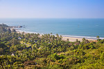 View of Vagator Beach, Goa, India, Asia