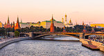 Moscow River and the Kremlin in early evening light, Moscow, Russia, Europe