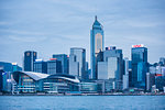 Centre of Hong Kong Island at night, Hong Kong, China, Asia