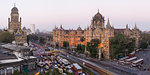 Chhatrapati Shivaji Maharaj Terminus railway station (CSMT), formerly Victoria Terminus, UNESCO World Heritage Site, Mumbai, Maharashtra, India, Asia