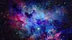 Galaxy and nebula. Elements of this Image Furnished by NASA