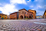 Town of Cividale del Friuli square view, Friuli-Venezia Giulia region of Italy