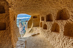 Stone cave house in cliffs near Goreme, Turkey