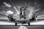 historical aircraft on a runway