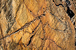 Close-up of the rock art at the Canada do Inferno site in Vila Nova de Foz Coa, Norte, Portugal
