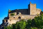 Castle of Marvao on the hilltop in municipality of Marvao in Portalegre District in Portugal