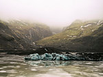 Solheimajokull Glacier in southern Iceland, between the volcanoes Katla and Eijafjallajokull, Iceland, Polar Regions