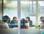 Business people talking in conference room meeting