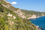 Small monastery situated in the hills above Mirtiotissa Beach, Corfu, Greek Islands, Greece, Europe