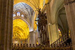 Interior of the Cathedral of Seville, UNESCO World Heritage Site, Seville, Andalusia, Spain, Europe