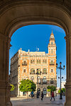 Historical building at Plaza Nueva, Seville, Andalusia, Spain, Europe