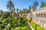 Alcazar Gardens, UNESCO World Heritage Site, Seville, Andalusia, Spain, Europe