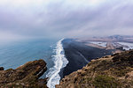 Dyrholaey Lookout, with one of the stunning black sand beaches below, Iceland, Polar Regions