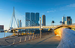 Erasmus Bridge (Erasmusbrug), Rotterdam, Zuid Holland, Netherlands, Europe