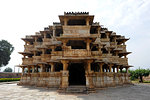 The 12th century 150 pillar Dev Somnath temple, the world's only temple made of stone with no sand or lime packing, Dev, Rajasthan, India, Asia