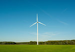 Wind turbine on nature reserve, Netherlands