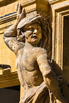 Close-up of sculpture in Aix-en-Provence, Provence-Alpes-Cote d'Azur, Provence, France.