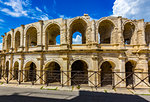 Arles Roman Amphitheatre, Arles, Provence-Alpes-Cote d'Azur, Provence, France.