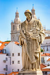 Statue of Saint Vincent, Lisbon, Portugal.