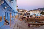 Bathing ghats, Pushkar, Rajasthan, India, Asia