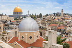 View of Dome of the Rock and the Old City, UNESCO World Heritage Site, Jerusalem, Israel, Middle East