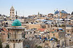 View of Muslim Quarter, Old City, UNESCO World Heritage Site, Jerusalem, Israel, Middle East