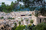 View over Arta from the Sanctuary of Sant Salvador, Arta, Mallorca, Balearic Islands, Spain, Mediterranean, Europe
