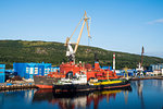 Rusatom port in Murmansk, Russia, Europe