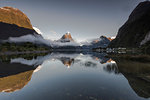 Mitre Peak, Milford Sound, Fiordland National Park, UNESCO World Heritage Site, South Island, New Zealand, Pacific