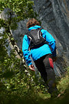 Hiker trekking in Annecy, Rhone-Alpes, France