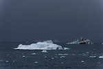 Seascape with iceberg, Brasvellbreen. south of Austfonna ice cap, Nordaustlandet, Svalbard, Norway