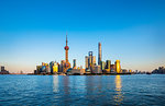 Huangpu river and Pudong skyline, Shanghai, China