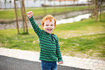 Portrait of boy in park