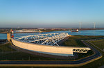 Maeslantkering storm surge barrier, Hoek van Holland, Zuid-Holland, Netherlands