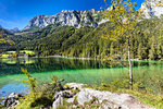 Hintersee Lake, Reiteralpe Mountain, Ramsau, Berchtesgadener Land, Berchtesgaden National Park, Upper Bavaria, Bavaria, Germany, Europe