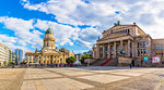 Deutscher Dom and Konzerthaus Berlin in Gendarmenmarkt square Berlin, Germany, Europe