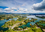 Embalse del Penol, elevated view from El Penon de Guatape (Rock of Guatape), Antioquia Department, Colombia, South America