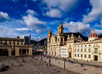 Cathedral of Colombia and Tabernacle Chapel, elevated view, Bolivar Square, Bogota, Capital District, Colombia, South America