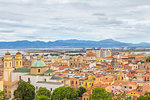 View over the historic center of Cagliari, Cagliari province, Sardinia, Italy, Mediterranean, Europe