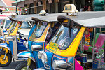 Tuk tuks in Bangkok, Thailand, Southeast Asia, Asia