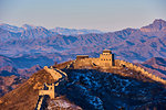 Elevated view Jinshanling and Simatai sections of the Great Wall of China, Unesco World Heritage Site, China, East Asia