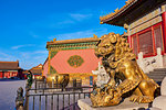 China, Beijing, Forbidden City, statue of Lion