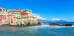 The old fishing village of Boccadasse, Genoa, Liguria, Italy, Europe