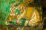 Fresco of the Reamker, the Khmer version of the Ramayana epic poem, Royal Palace cloisters, Royal Palace, Phnom Penh, Cambodia, Indochina, Southeast Asia, Asia