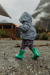 Baby exploring nature, Queenstown, Canterbury, New Zealand