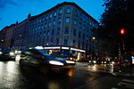 City traffic in Stockholm, Sweden