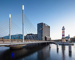 Bridge over river in Malmo, Sweden