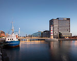 River at sunset in Malmo, Sweden