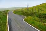 Empty road on Shetland Islands, United Kingdom