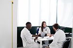 Doctors having discussion in meeting room